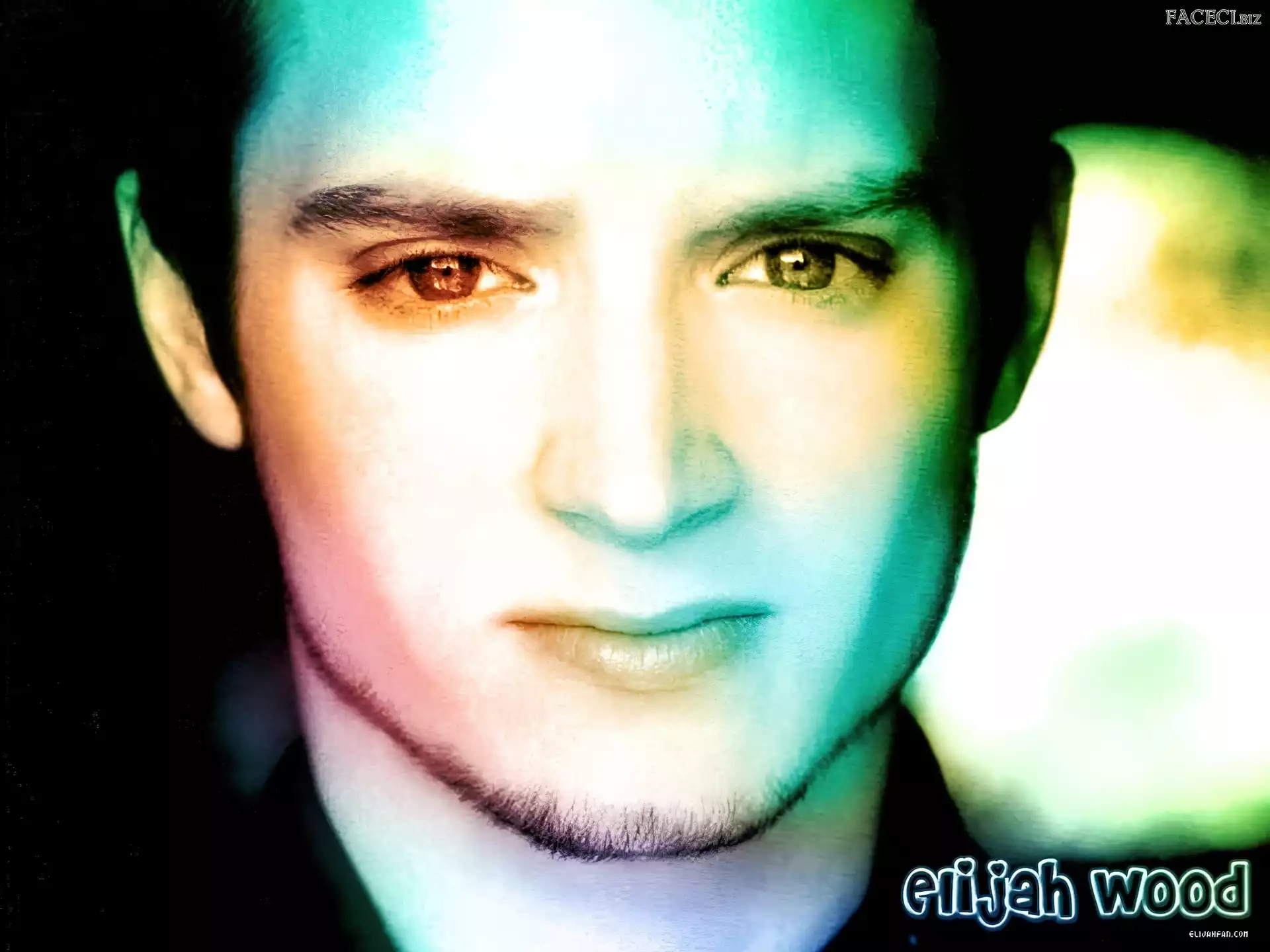 bródak, Elijah Wood, oczy