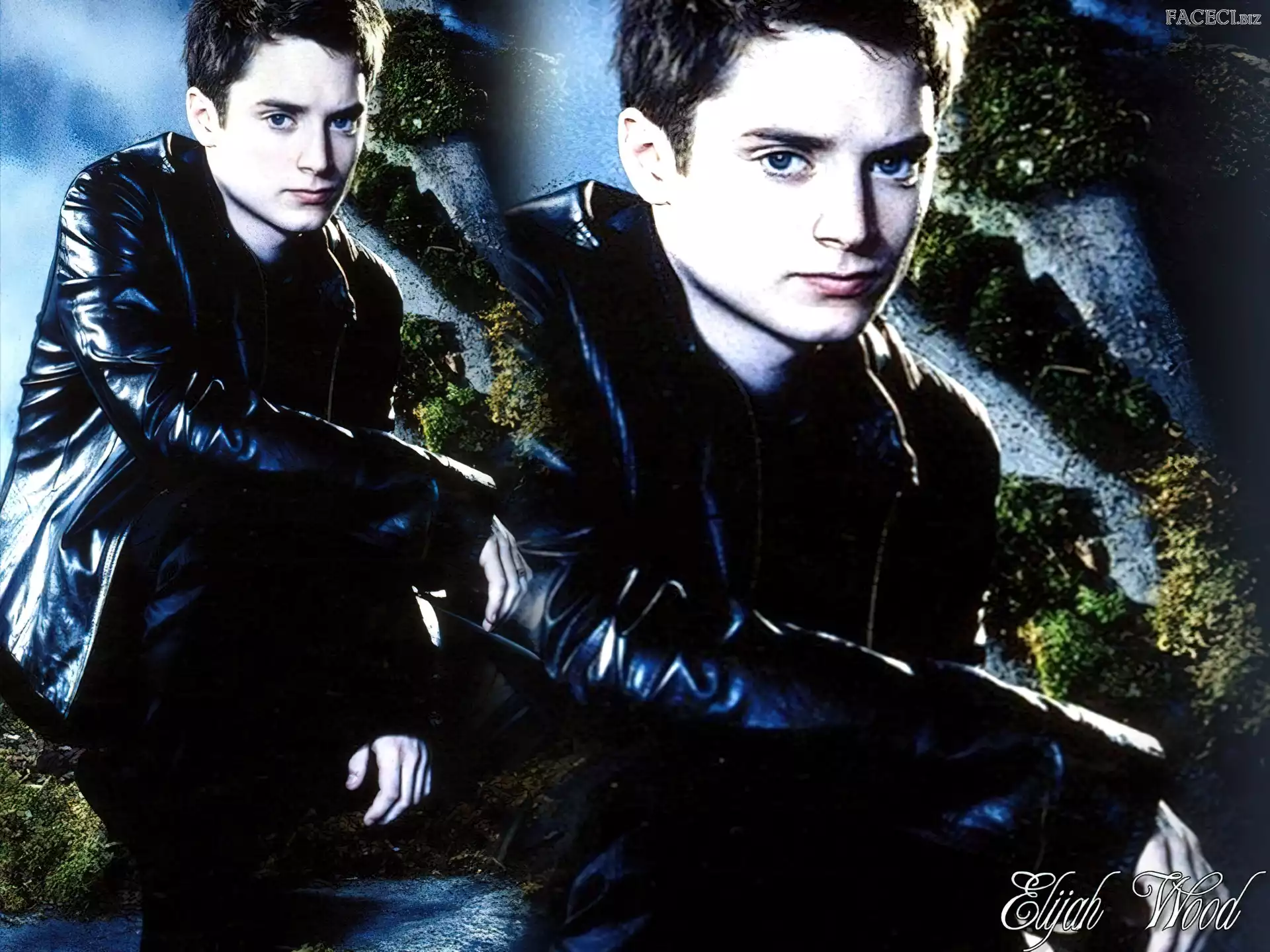 Elijah Wood, skórzana kurtka